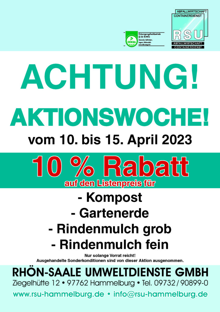 Aktionswoche – Garten – vom 10.04. bis 15.04.2023